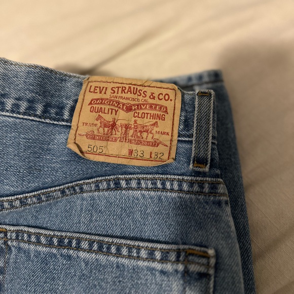 Men’s Vintage 505 Levi Jeans - Straight W33 L32 - Picture 3 of 5